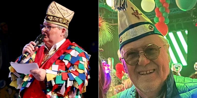 Ralf Käsgen in Ausübung seines Amtes als Sitzungsleiter (links);Potrait Detlef Leineweber (rechts)